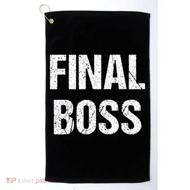 Final Boss Golf Towel