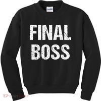 Final Boss Kids Sweatshirt thumb 0
