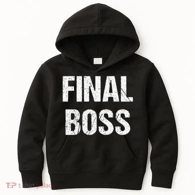 Final Boss Kids Hoodie