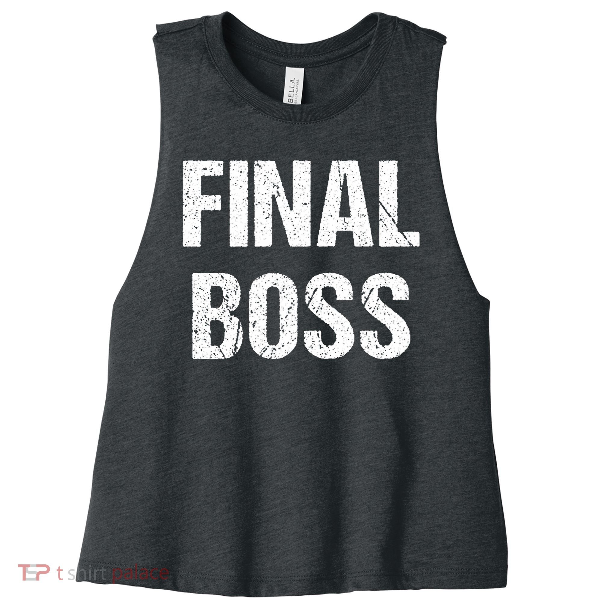 Final Boss Women's Racerback Cropped Tank