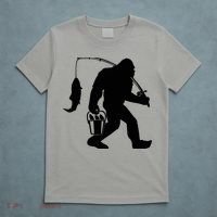 Funny Bigfoot Fishing Sasquatch Gift T-Shirt thumb 5
