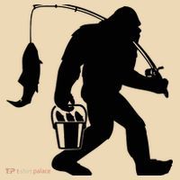 Funny Bigfoot Fishing Sasquatch Gift Tote Bag thumb 4