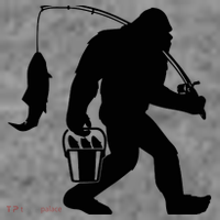 Funny Bigfoot Fishing Sasquatch Gift Toddler Hoodie thumb 2