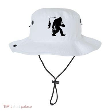 Funny Bigfoot Fishing Sasquatch Gift Bucket Hat
