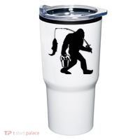 Funny Bigfoot Fishing Sasquatch Gift Tumbler thumb 0
