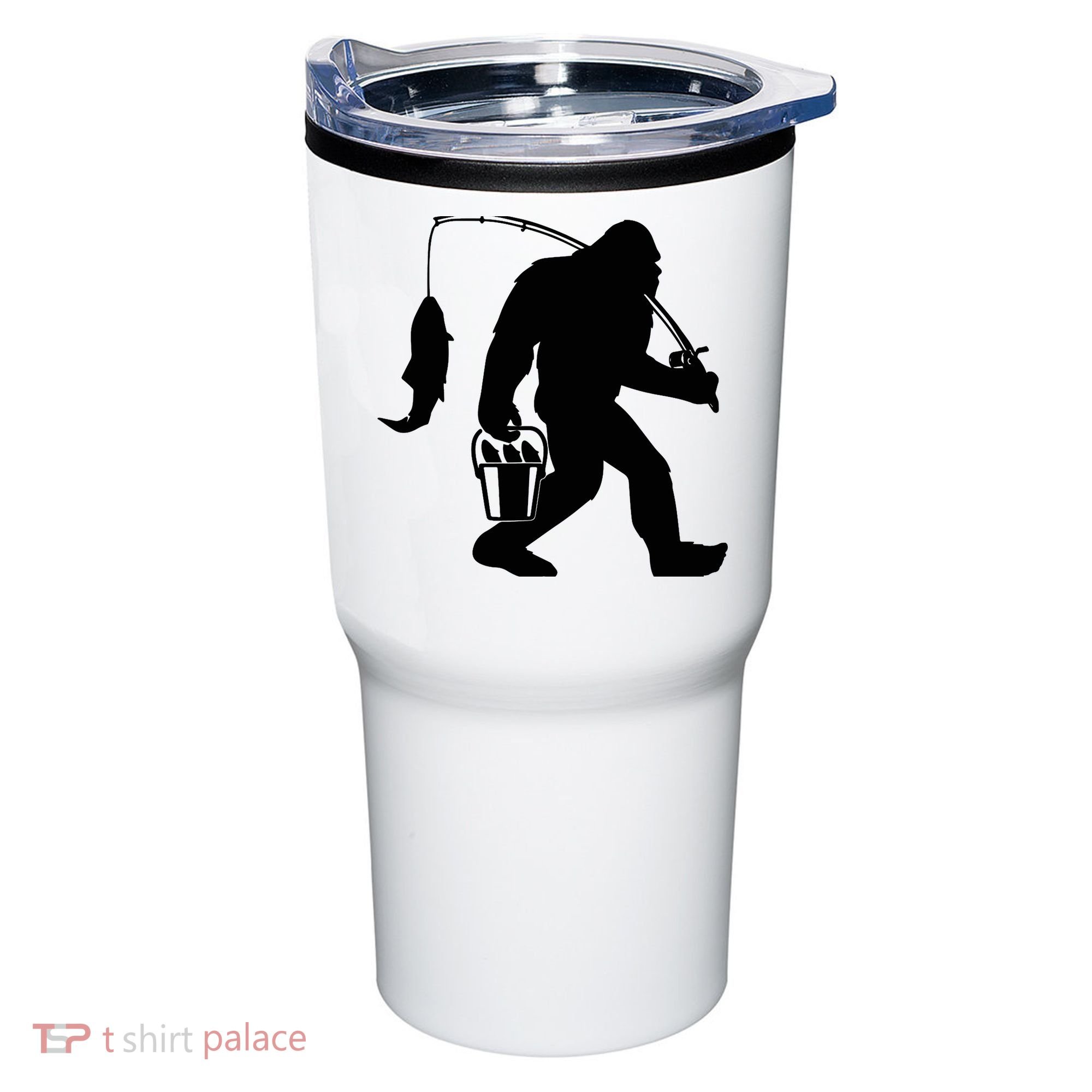 Funny Bigfoot Fishing Sasquatch Gift Tumbler