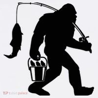 Funny Bigfoot Fishing Sasquatch Gift Mousepad thumb 1