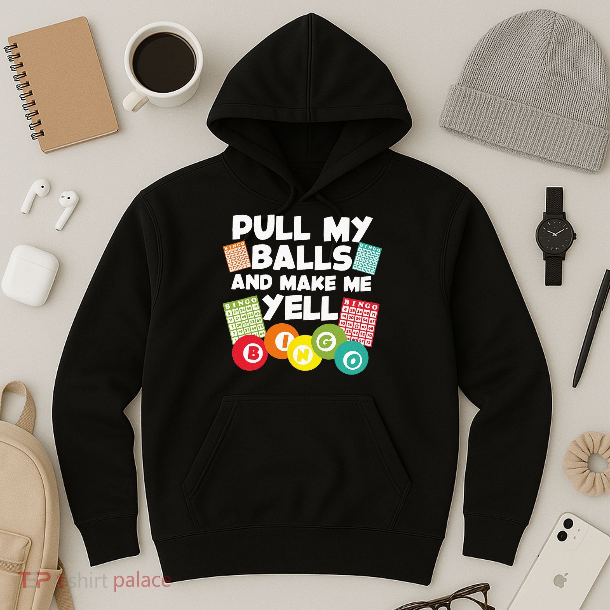 Funny Bingo For Men Women Lucky Bingo Lover Caller Gambling Hoodie