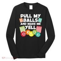 Funny Bingo For Men Women Lucky Bingo Lover Caller Gambling Long Sleeve Shirt thumb 0