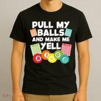 Funny Bingo For Men Women Lucky Bingo Lover Caller Gambling T-Shirt thumb 3