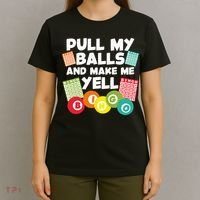 Funny Bingo For Men Women Lucky Bingo Lover Caller Gambling T-Shirt thumb 4