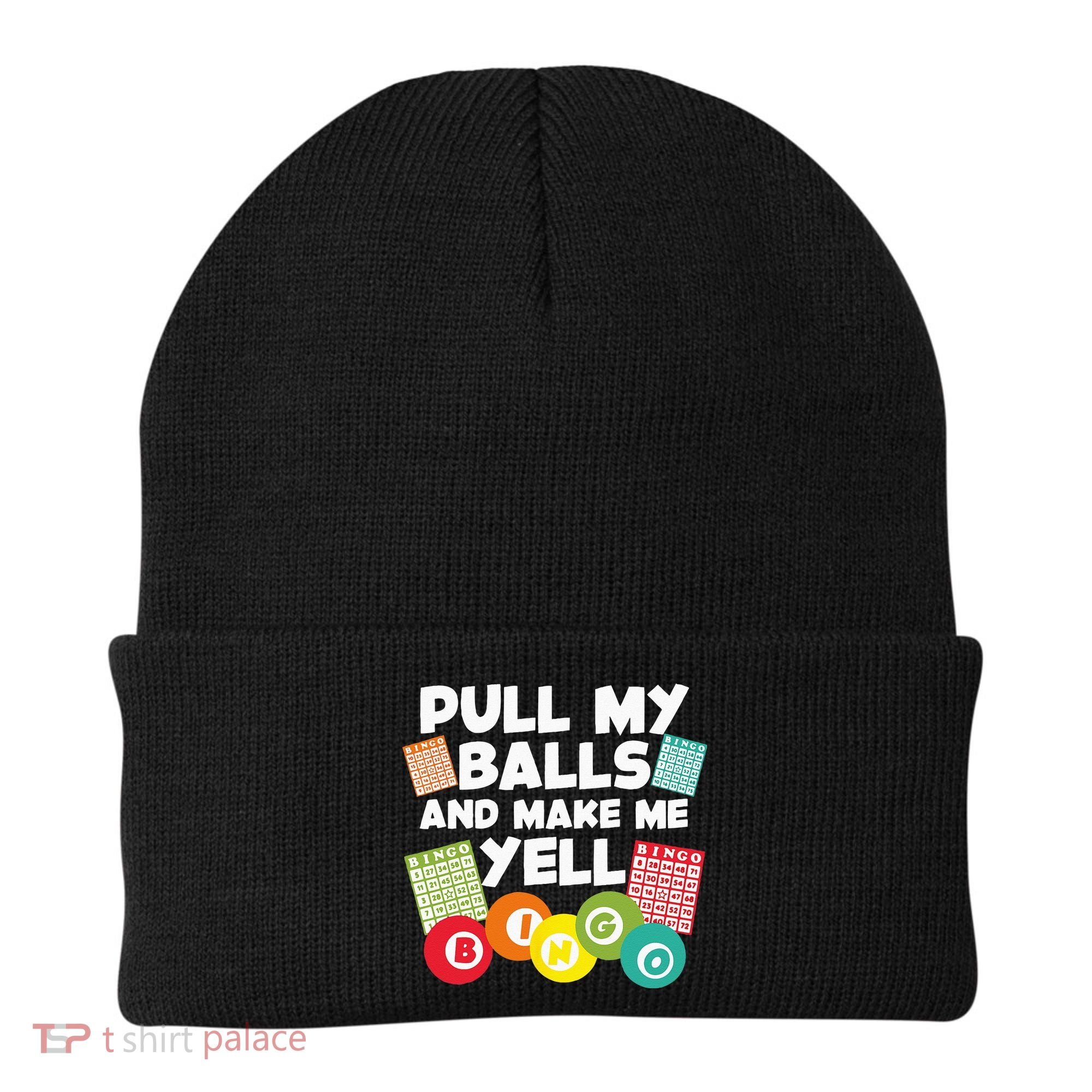 Funny Bingo For Men Women Lucky Bingo Lover Caller Gambling Beanie