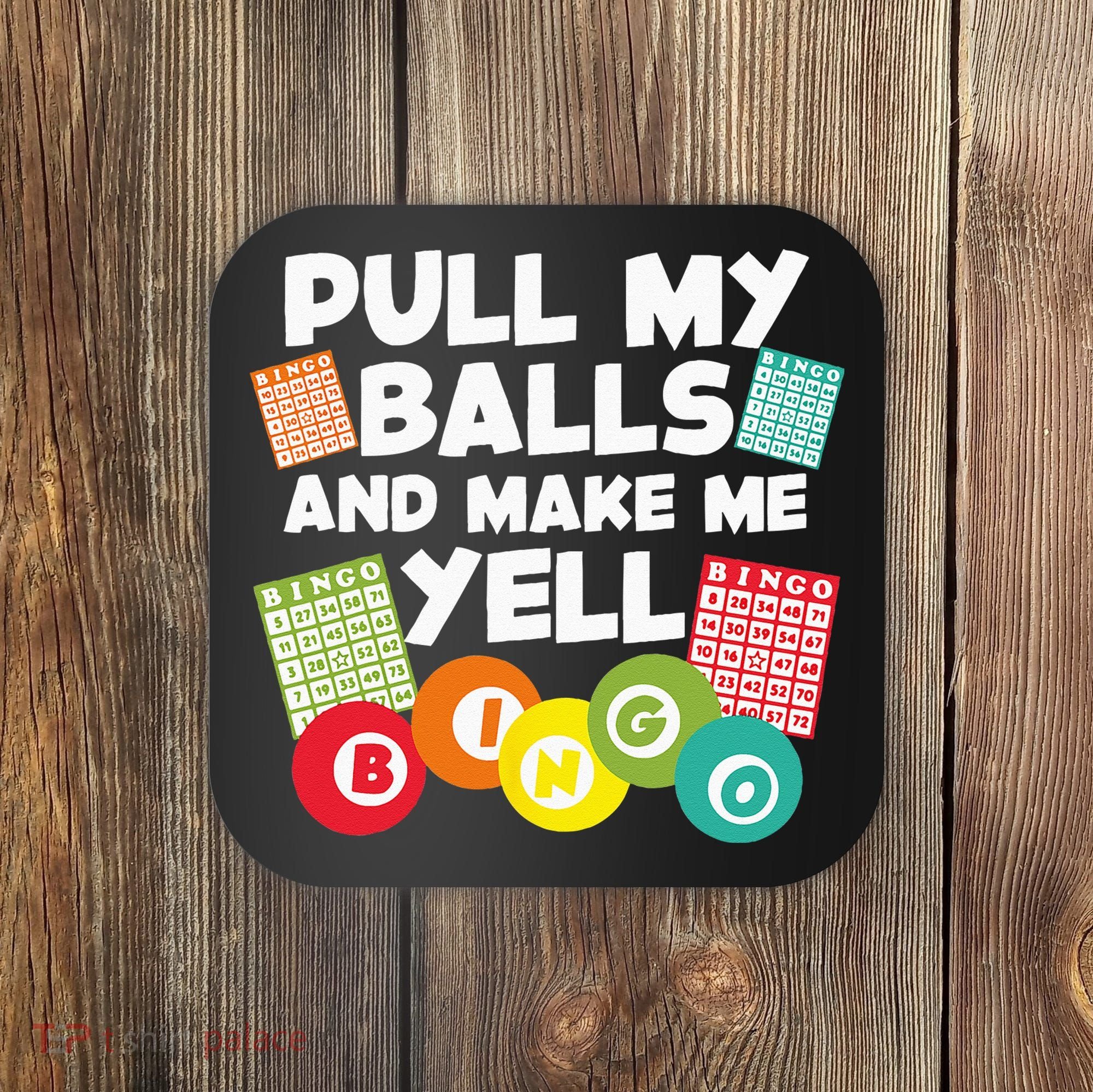 Funny Bingo For Men Women Lucky Bingo Lover Caller Gambling Coaster