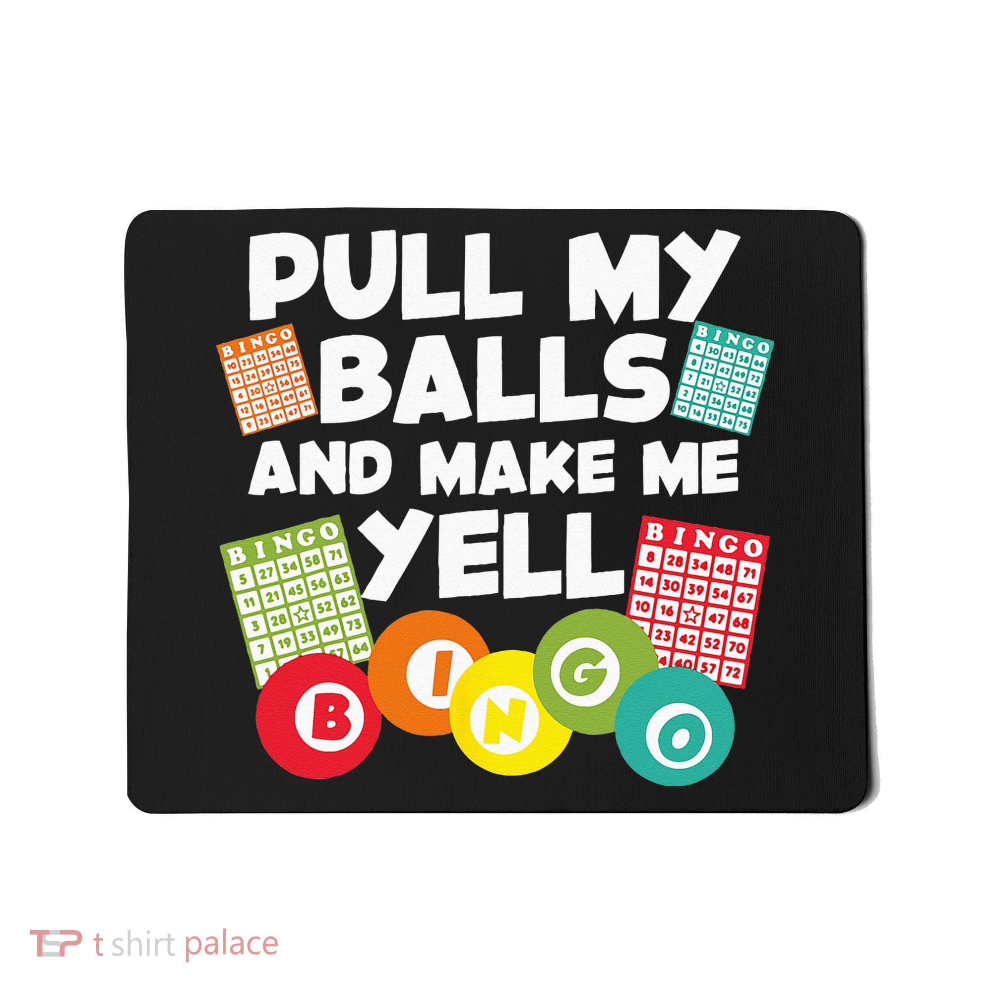 Funny Bingo For Men Women Lucky Bingo Lover Caller Gambling Mousepad