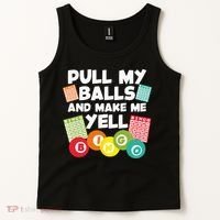Funny Bingo For Men Women Lucky Bingo Lover Caller Gambling Tank Top thumb 2