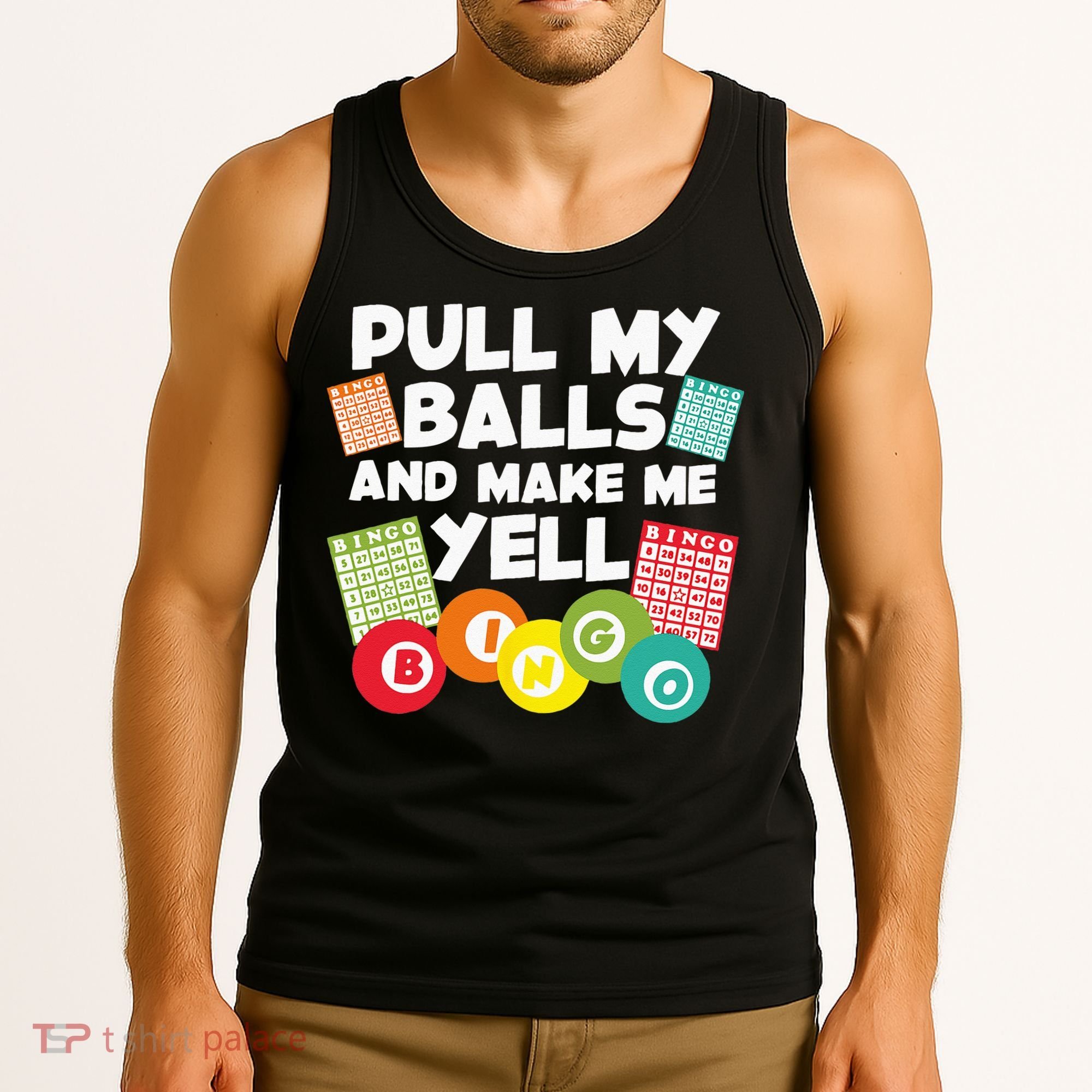 Funny Bingo For Men Women Lucky Bingo Lover Caller Gambling Tank Top