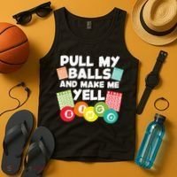 Funny Bingo For Men Women Lucky Bingo Lover Caller Gambling Tank Top thumb 4