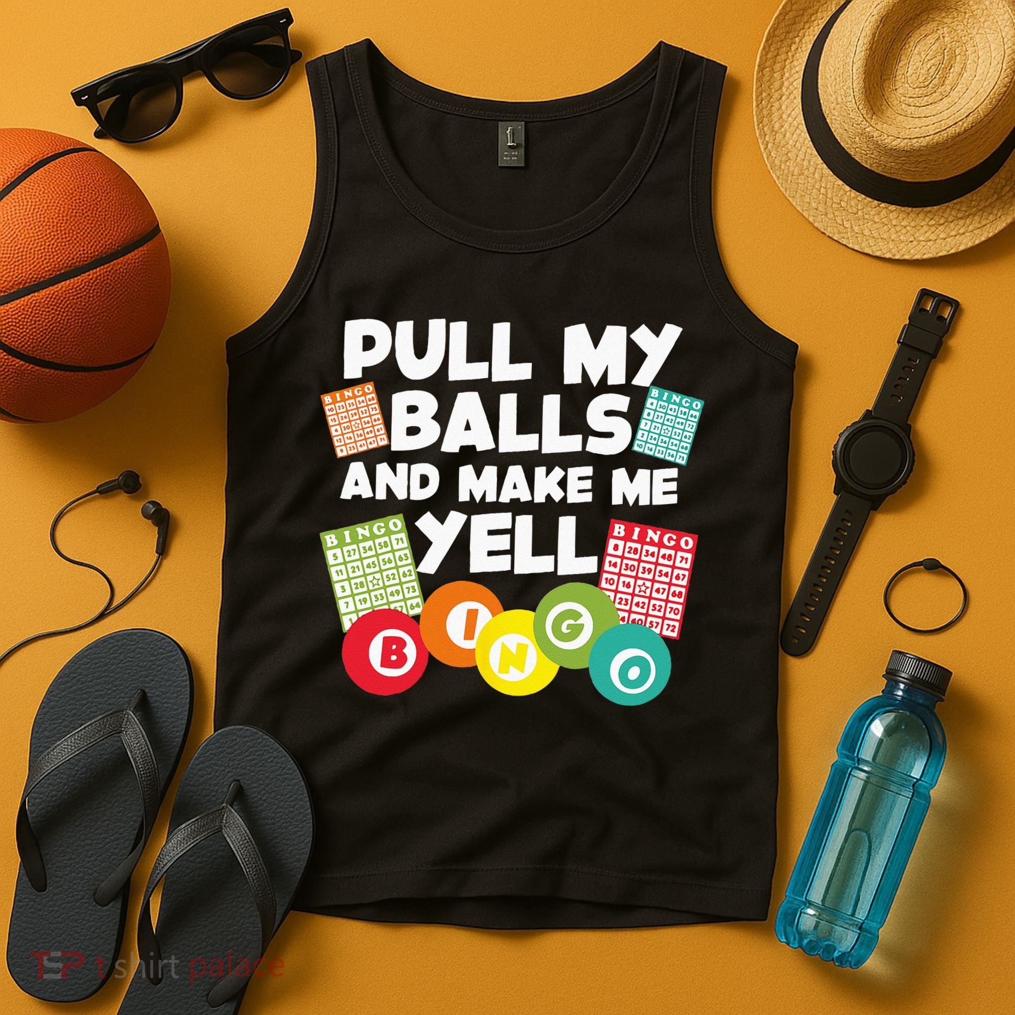 Funny Bingo For Men Women Lucky Bingo Lover Caller Gambling Tank Top