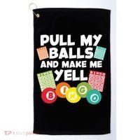 Funny Bingo For Men Women Lucky Bingo Lover Caller Gambling Golf Towel thumb 0