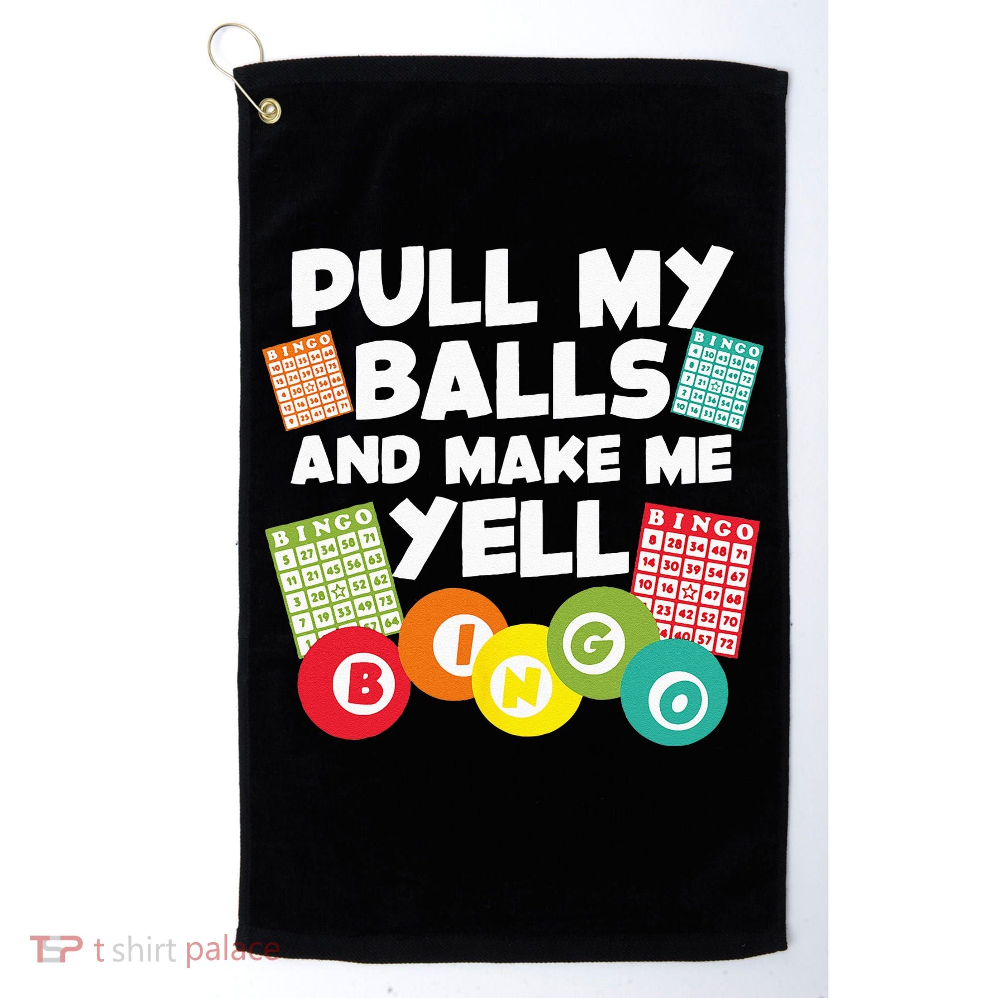Funny Bingo For Men Women Lucky Bingo Lover Caller Gambling Golf Towel