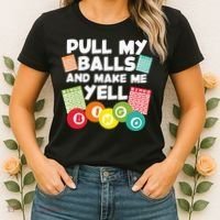 Funny Bingo For Men Women Lucky Bingo Lover Caller Gambling Women's T-Shirt thumb 2