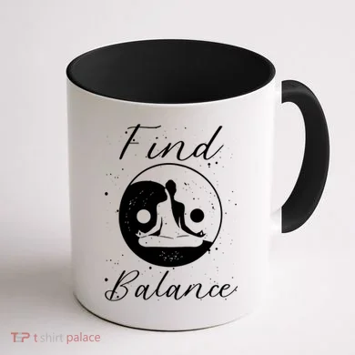 Find Balance Coffee Mug back