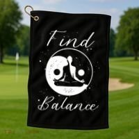 Find Balance Golf Towel thumb 1