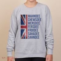 Funny British Flag Cockney Accent Days Of The Week London Women's Sweatshirt thumb 0