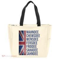 Funny British Flag Cockney Accent Days Of The Week London Tote Bag thumb 0