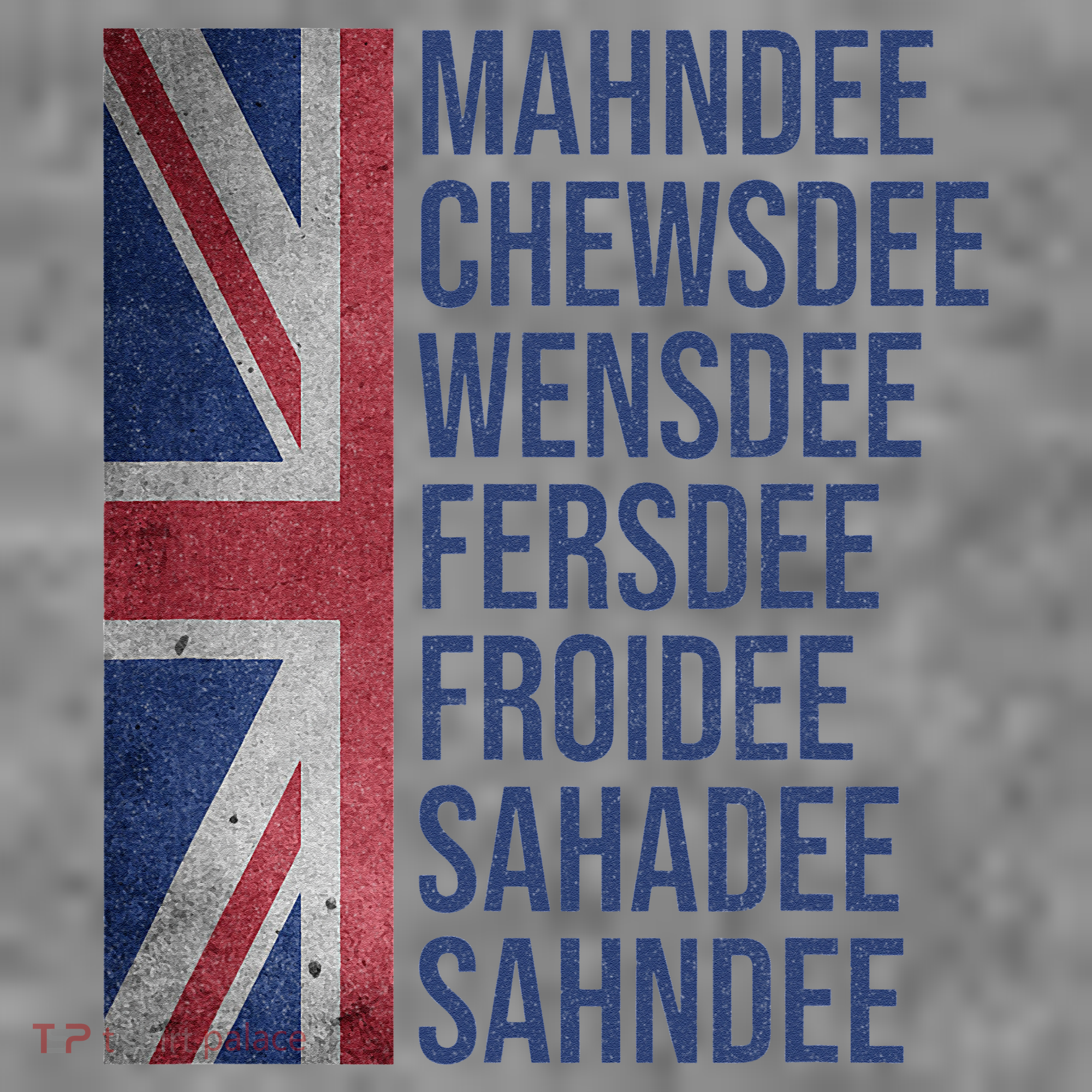 Funny British Flag Cockney Accent Days Of The Week London Toddler Hoodie