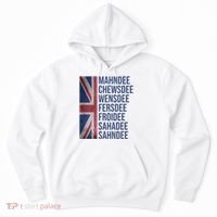 Funny British Flag Cockney Accent Days Of The Week London Hoodie thumb 0