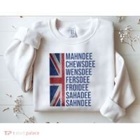 Funny British Flag Cockney Accent Days Of The Week London Sweatshirt thumb 2