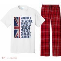 Funny British Flag Cockney Accent Days Of The Week London Pajama Set thumb 0