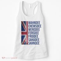 Funny British Flag Cockney Accent Days Of The Week London Women's Tank Top thumb 0