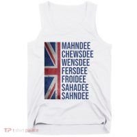 Funny British Flag Cockney Accent Days Of The Week London Tank Top thumb 0