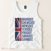 Funny British Flag Cockney Accent Days Of The Week London Tank Top thumb 2