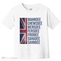 Funny British Flag Cockney Accent Days Of The Week London Toddler T-Shirt thumb 0