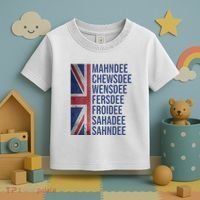 Funny British Flag Cockney Accent Days Of The Week London Toddler T-Shirt thumb 3