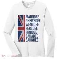 Funny British Flag Cockney Accent Days Of The Week London Women's Long Sleeve Shirt thumb 0