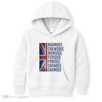 Funny British Flag Cockney Accent Days Of The Week London Kids Hoodie thumb 0