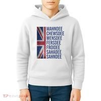 Funny British Flag Cockney Accent Days Of The Week London Kids Hoodie thumb 4