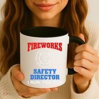 Funny Bang Firecracker Firework Safety Director I Run You Run Coffee Mug thumb 3