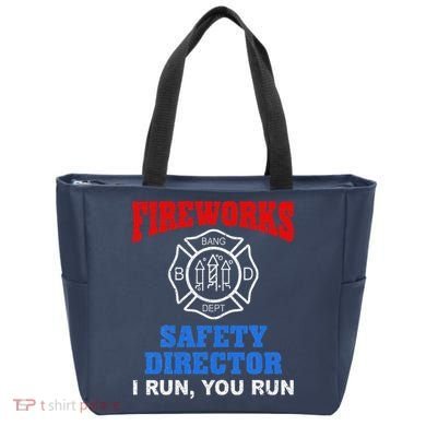 Funny Bang Firecracker Firework Safety Director I Run You Run Tote Bag