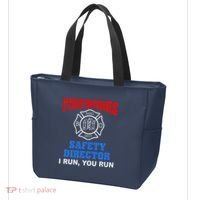 Funny Bang Firecracker Firework Safety Director I Run You Run Tote Bag thumb 3