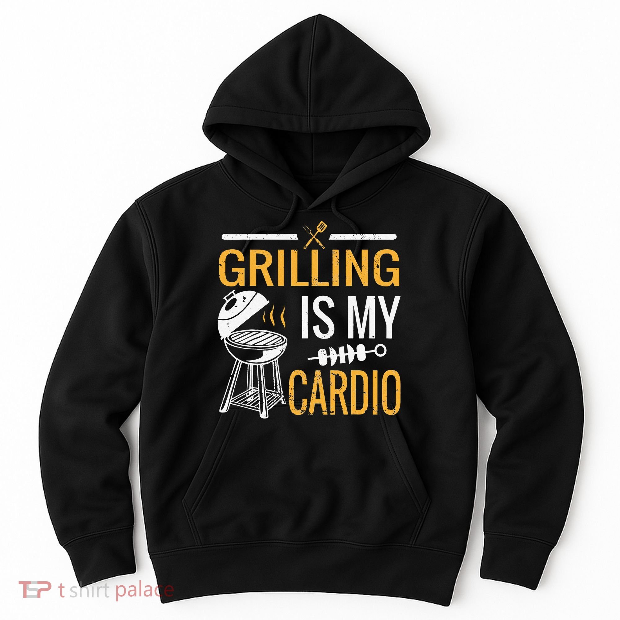 Funny BBQ Grill Chef Barbecue Grilling Is My Cardio Hoodie