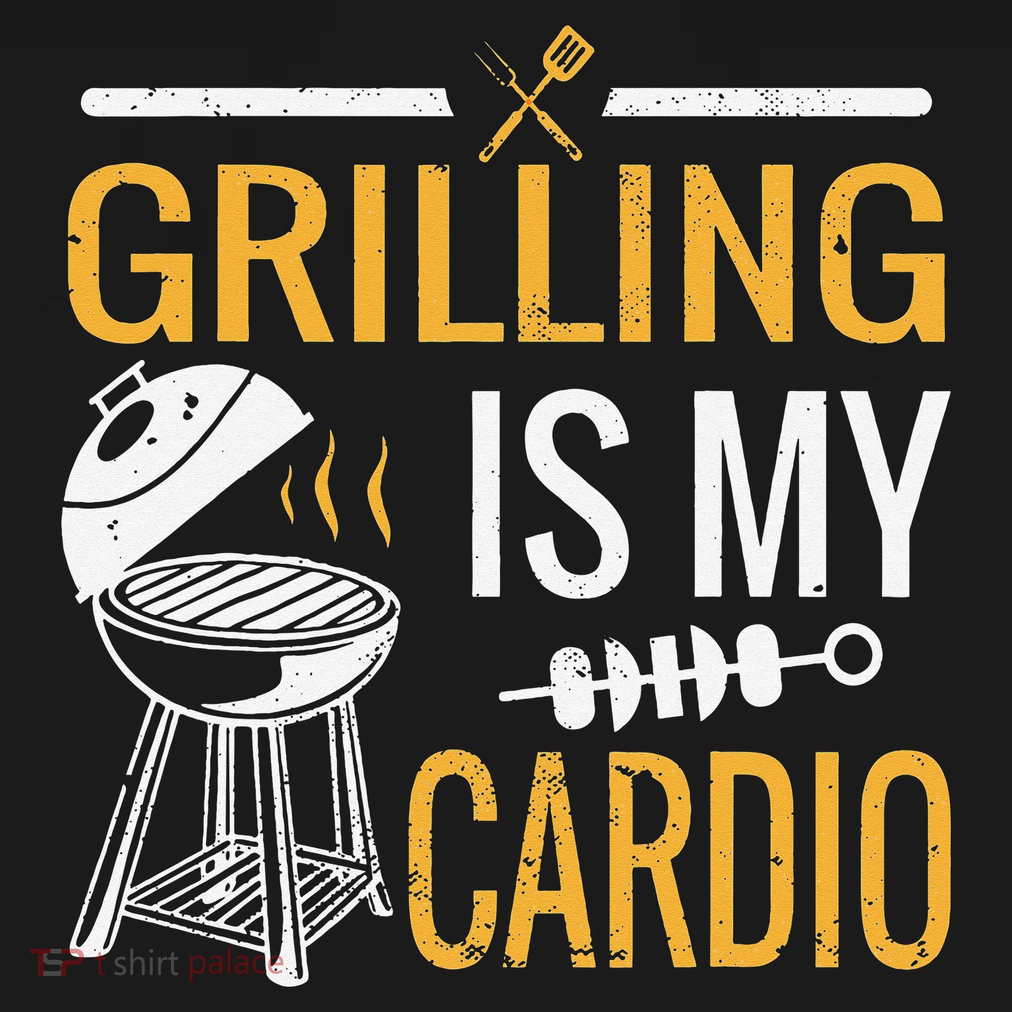 Funny BBQ Grill Chef Barbecue Grilling Is My Cardio Sweatshirt