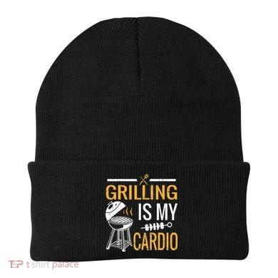 Funny BBQ Grill Chef Barbecue Grilling Is My Cardio Beanie
