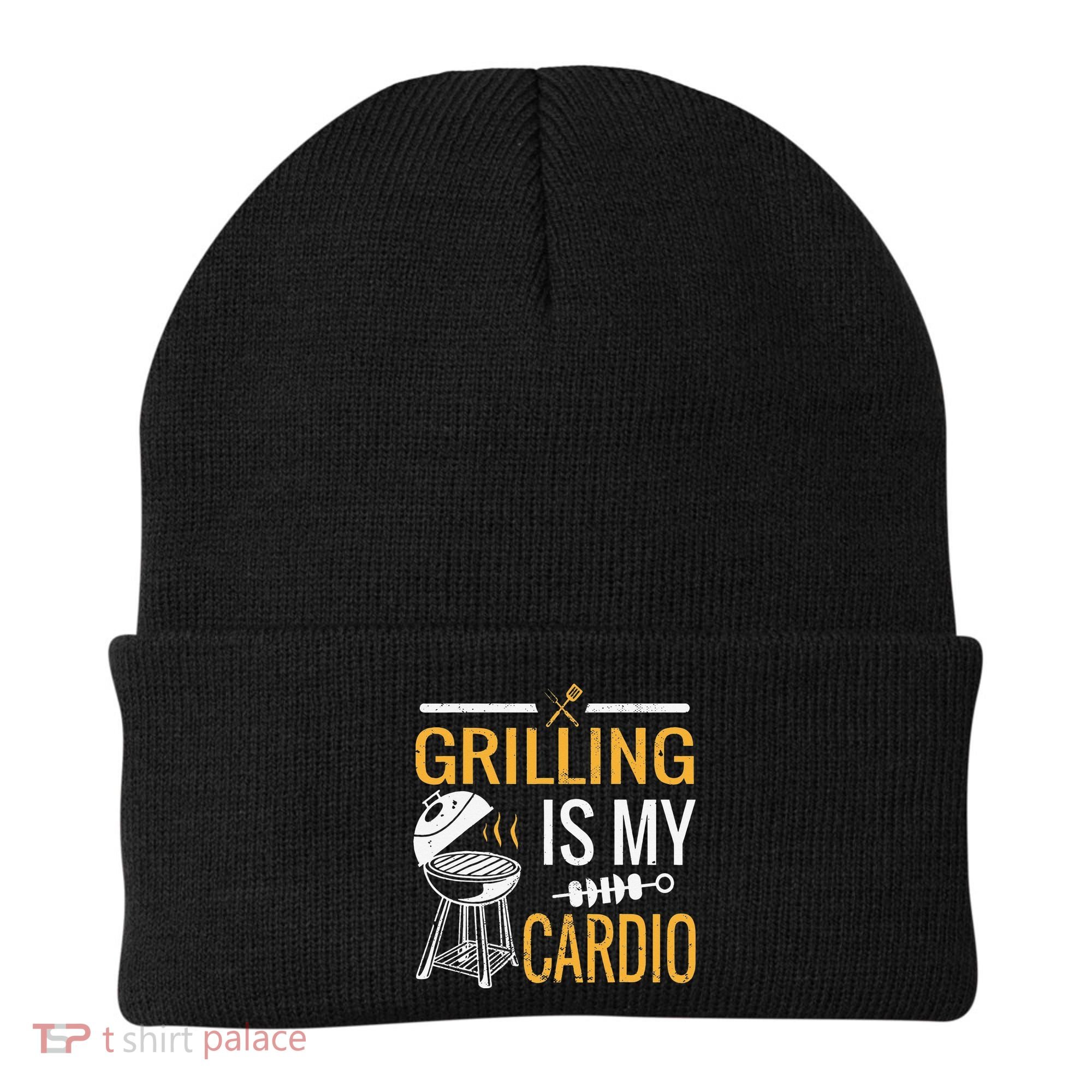 Funny BBQ Grill Chef Barbecue Grilling Is My Cardio Beanie