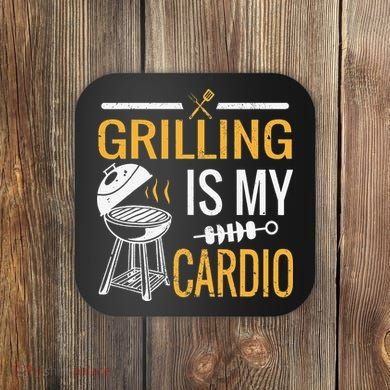 Funny BBQ Grill Chef Barbecue Grilling Is My Cardio Coaster