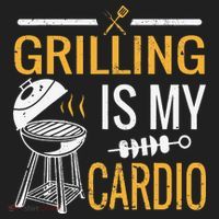 Funny BBQ Grill Chef Barbecue Grilling Is My Cardio Hat thumb 2